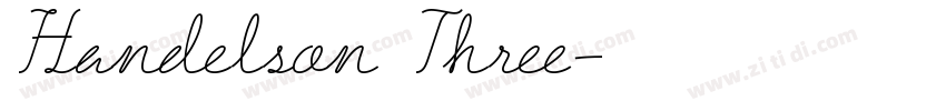 Handelson Three字体转换